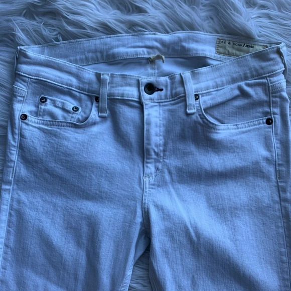 NWOT Rag & Bone Tomboy Skinny Stretch Jeans White Casual Denim Women’s 32 - Picture 5 of 11